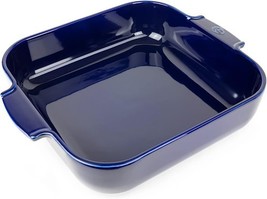Peugeot Appolia Square Oven Dish Ceramic Baker with Handles - Blue - $888.93 MXN