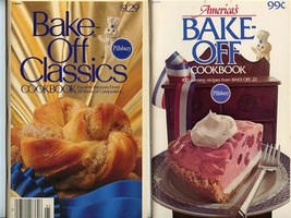 6 Pillsbury Bake-Off and Convenience Cookbooks of Winning Recipes  - £14.09 GBP