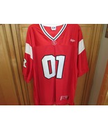 MAJESTIC MENS JERSEY RUTGERS SCARLET KNIGHTS #01 RED XL  LotD - £28.24 GBP