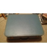015 Vintage US Trunk CO Hardside Travel Suitcase Blue 21x16 - £27.45 GBP