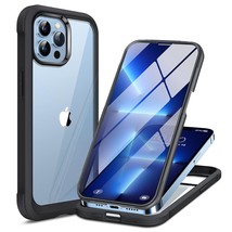 Glass Case For Iphone 13 Pro Max 6.7 Inch, 2023 Upgrade Full-Body Clear Bumper C - £25.57 GBP