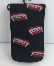 Halloween Costume Adult Black Vampire Teeth Tights M/L Punk Rock Medium ... - $12.99