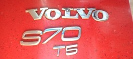 1998-2000 VOLVO S70 T5 REAR TRUNK LID EMBLEM BADGE SYMBOL LOGO LETTERS OEM  - $20.69