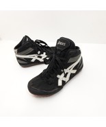 ASICS Matflex 3 Youth Size 2 Wrestling Shoes Black White Sneakers C129N - $37.27 CAD