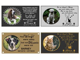 Custom Engraved Photo Frame Name Plate, Pet Loss Memorial Plaque, Dog, C... - £22.75 GBP