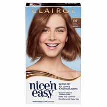 New Clairol Nice'n Easy Permanent Hair Dye, 6W Light Mocha Brown Hair Color - $18.89