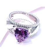 John Hardy JAI Trillion Amethyst 2.60ct. Sukhothai Sterling Silver Ring ... - €191,29 EUR