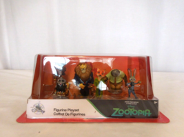 Disney Store Zootopia Figurine Playset Figure Cake Toppers New 6 Figures - £10.41 GBP