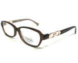 Coach Eyeglasses Frames HC 6017 Vanessa 5059 Clear Brown Gold Chains 52-... - $55.91