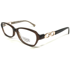 Coach Eyeglasses Frames HC 6017 Vanessa 5059 Clear Brown Gold Chains 52-15-135 - £44.17 GBP