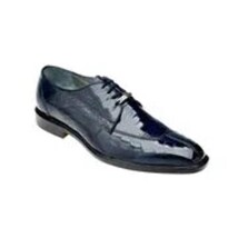 Belvedere Siena Men's Shoes Genuine Ostrich Lace up Navy 1463 image 8