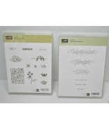 Stampin Up Clearly For You & Outlined Occasion Clear Mount Stamp Sets Lot - $14.84