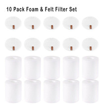 10 Pack Replacement Foam &amp; Felt Filter Set For Shark Rotator Pro Nv500, Nv501 - £30.36 GBP
