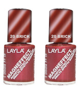 Pack of (2) New Layla Magneffect Nail Polish, Brick Orange, 1.9 Ounce - $10.72 CAD