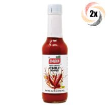2x Bottles Badia Chili Pepper Hot Sauce | 5.2oz | MSG Free! | Fast Shipping! - £12.86 GBP