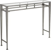Julia Hall Console Table By Convenience Concepts Gold Coast, In Antique Silver. - £140.79 GBP