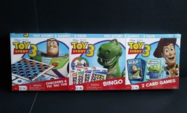 Disney / Pixar TOY STORY 3 Deluxe 5-Game Bundle CHECKERS, BINGO, TIC TAC... - $39.95