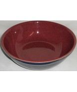 Denby HARLEQUIN PATTERN Red/Blue 11 5/8&quot; SALAD or PASTA SERVING BOWL Eng... - $124.65 CAD