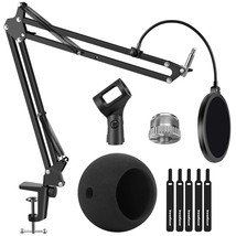 Adjustable Mic Stand For Blue Snowball And Blue Snowball Ice Suspension Boom Sci - £31.96 GBP