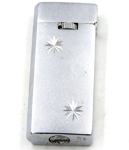 Vintage Scripto Butane Lighter Chrome Sunburst Flip-top - $8.86