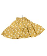 Marine Layer Sofie Smocked Mini Skirt Gold Palm Size XS New with tags - $37.74 CAD