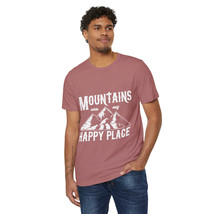 Mountains Are My Happy Place Unisex Recycled Organic T-Shirt - $27.81+