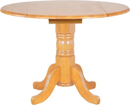 Oak Selections Dining Table, Light Finish, By Sunset Trading. - £373.29 GBP