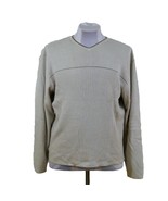 Brandini Le Collezioni Sweater Mens XL V-Neck Cotton Blend Ribbed - $19.99