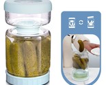 Glass Pickle Jar With Strainer Flip, 34Oz Pickle Container For Olives, J... - $42.99