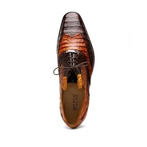 Men's Shoes Genuine caiman crocodile Luciano Brown / Cognac image 4