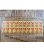 Block of 20 Top TV Value Stamps 10 - $6.82 CAD