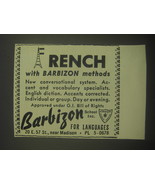 1946 Barbizon School Inc. Ad - French with Barbizon methods - £14.55 GBP
