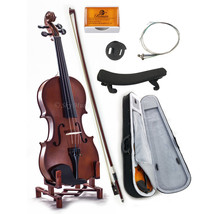 New WOODEN Student Violin VN101 1/4 Size w Case Bow Rosin String *GREAT ... - £61.40 GBP