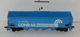 TYCO HO Scale CONRAIL CR #433165 4-Bay OPEN Blue Weighted Hopper Car Train - £11.82 GBP