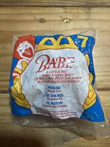 F54 McDonalds Happy Meal Toys 1995 BABE #7 Mouse Plush Toy NEW stuffed a... - $2.97