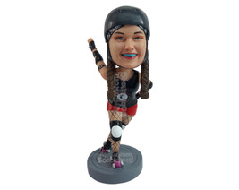 Custom Bobblehead Roller blader ready to make her best move - Sports &amp; Hobbies S - £71.53 GBP