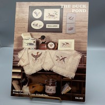 Vintage Cross Stitch Patterns, The Duck Pond, 1982 Country Cross-Stitch Book 10 - $7.85