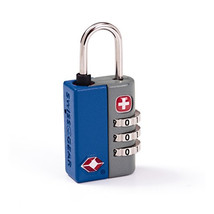 WENGER WJ6183BL SWISSGEAR TSA COMBINATION LOCK BLUE FITS MOST LOCKING ZI... - $38.78