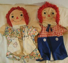 Vintage Raggedy Ann And Andy Knickerbockers Puppet Doll Red Yarn - £14.38 GBP