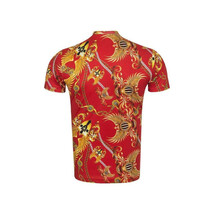 Men Crew T Shirt Makrom Turkey Medallion Chain Floral European 1217-417 Red New image 3
