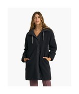 Vuori Sherpa Hooded Trench Coat Jacket Black Women&#39;s Size Large - £112.71 GBP