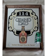 Old Grand Dad 114 Whiskey Bar Mirror Kentucky Bourbon Man Cave 18 In x 2... - $148.49