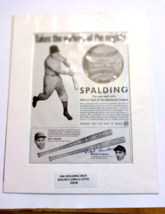 Dolph Camilli Signed Brooklyn Dodgers Spalding Baseball Print Ad - £14.09 GBP