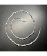 MONET Clear Crystal Classic Multi Shape Bead 33” Long Necklace $35 New NWT - $405.43 MXN