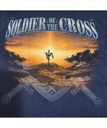 Vintage Soldier of the Cross 2 Timothy 2:3 Dual Sided Christian Shirt Me... - $61.99