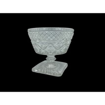 6 vintage Imperial Glass Cape Cod Clear Sherbet Bowls Pressed Glass - £38.82 GBP