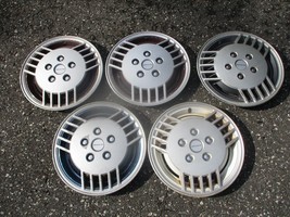 Lot of 5 assorted 1987 1988 Pontiac Grand AM 14 inch hubcaps wheel covers - £36.24 GBP