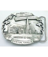RARE 1986 Salem United Methodist Church Belt Buckle Newton, KS w Stand 2... - $33.61