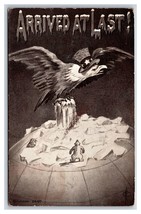 North Pole Comic Eagle Arrived At Last USA Hat 1911 DB Postcard P21 - $16.88