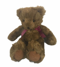 Russ Bears From The Past Wadsworth Brown Plush Bean 13.5 &quot; - £7.07 GBP